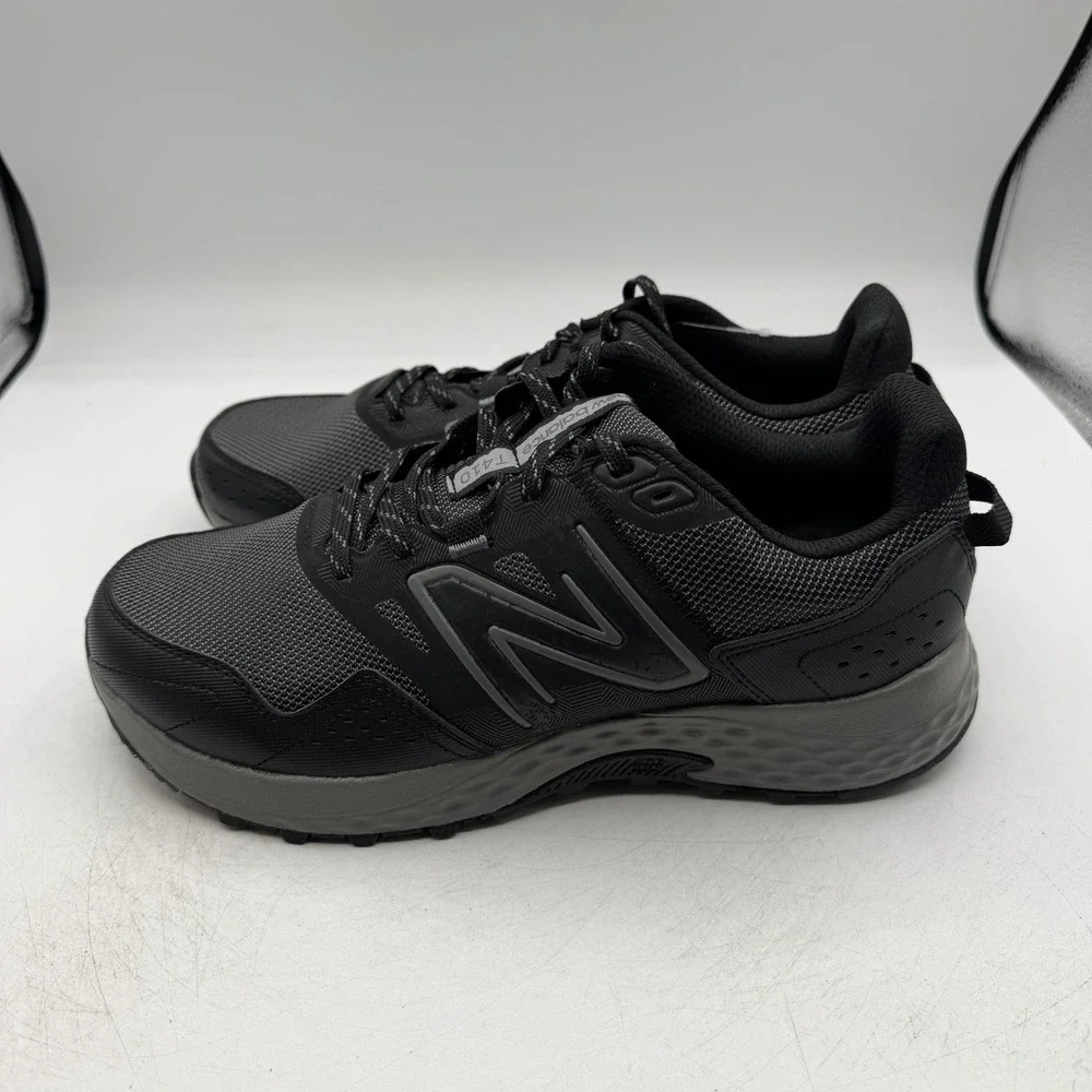 New Balance T410 Trail Running Shoes Men 10 4E EXTRA WIDE Black Sneaker MT410LB8